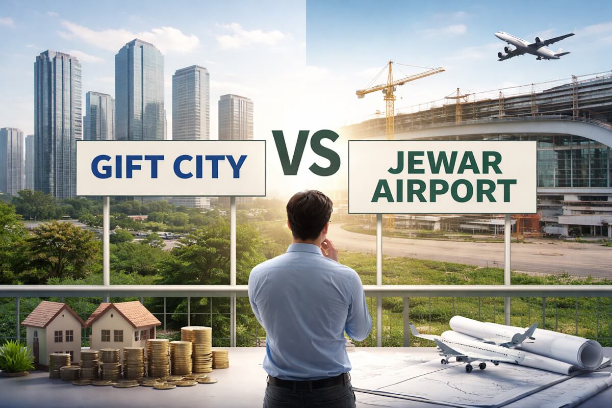 GIFT City vs Jewar Airport investment