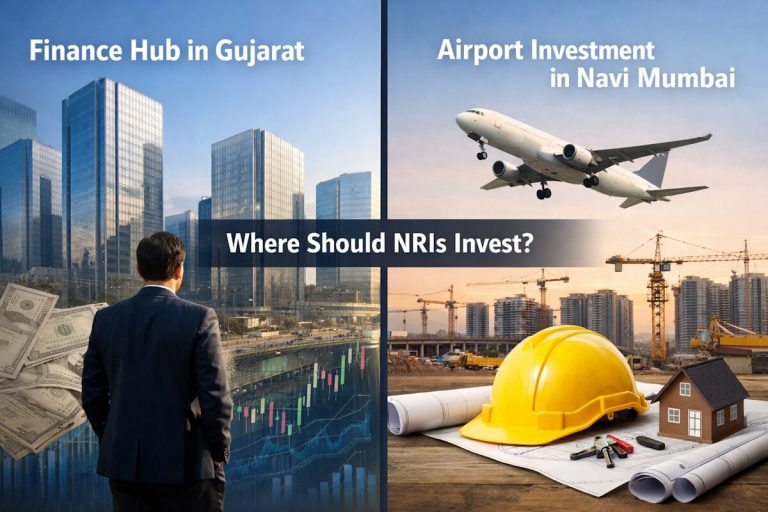 GIFT City vs Navi Mumbai Airport investment