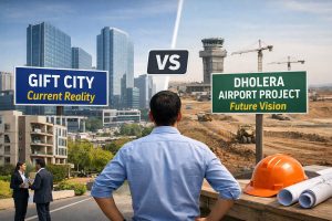 GIFT City vs Dholera Airport: Vision vs Reality for Investors