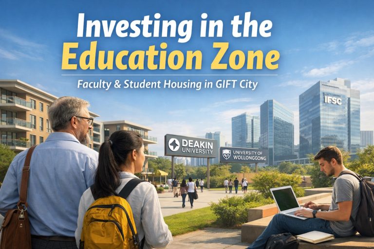 foreign university campus GIFT City real estate