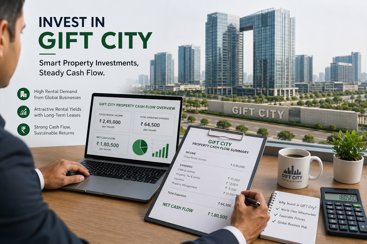 GIFT City property cash flow
