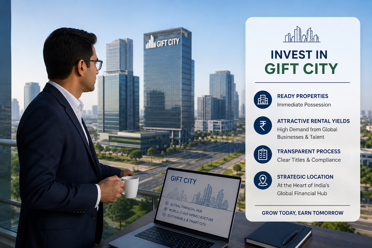ready to move property in GIFT City